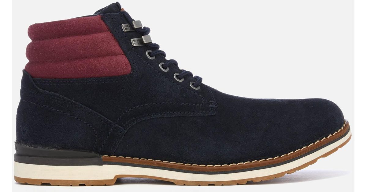 tommy hilfiger outdoor suede boot