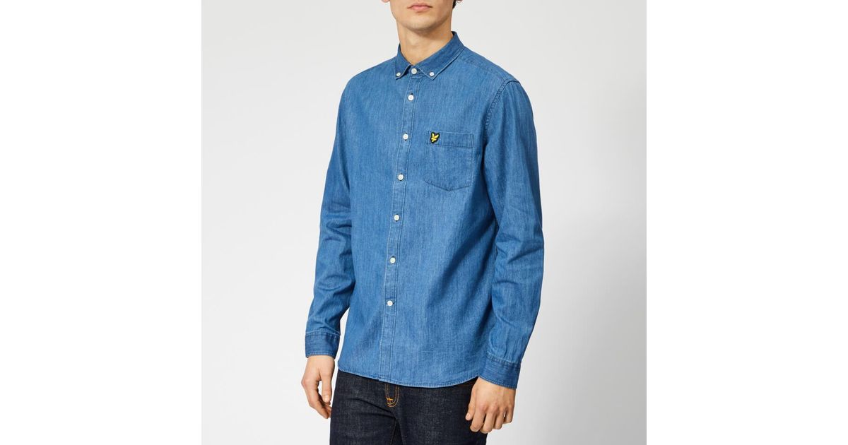 lyle and scott denim shirt