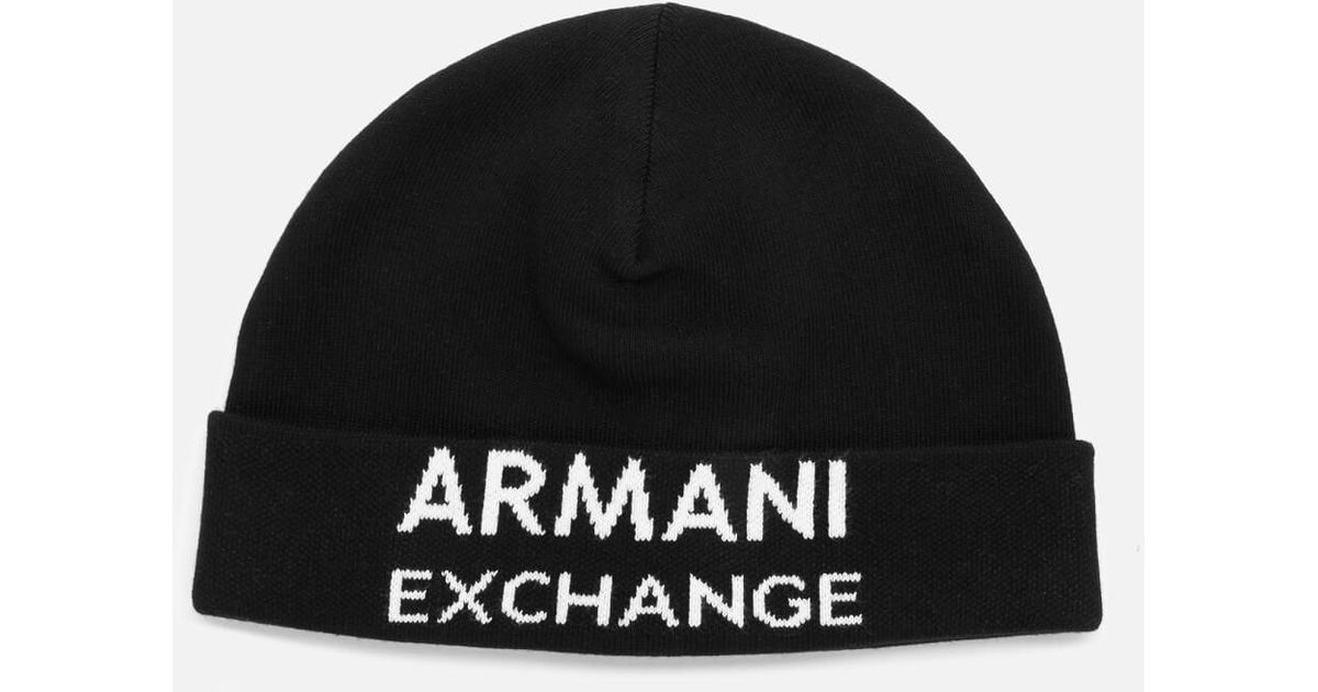 armani exchange beanie hat