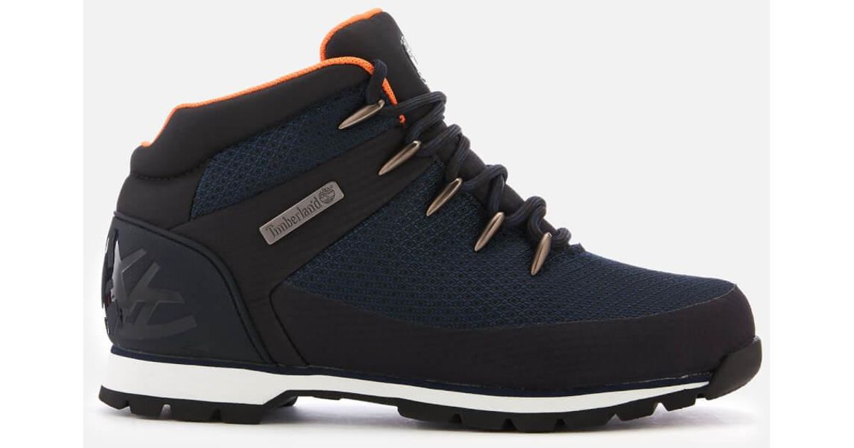 Timberland Synthetic Euro Sprint Waterproof Hiker Style Boots in Navy  (Blue) for Men - Lyst