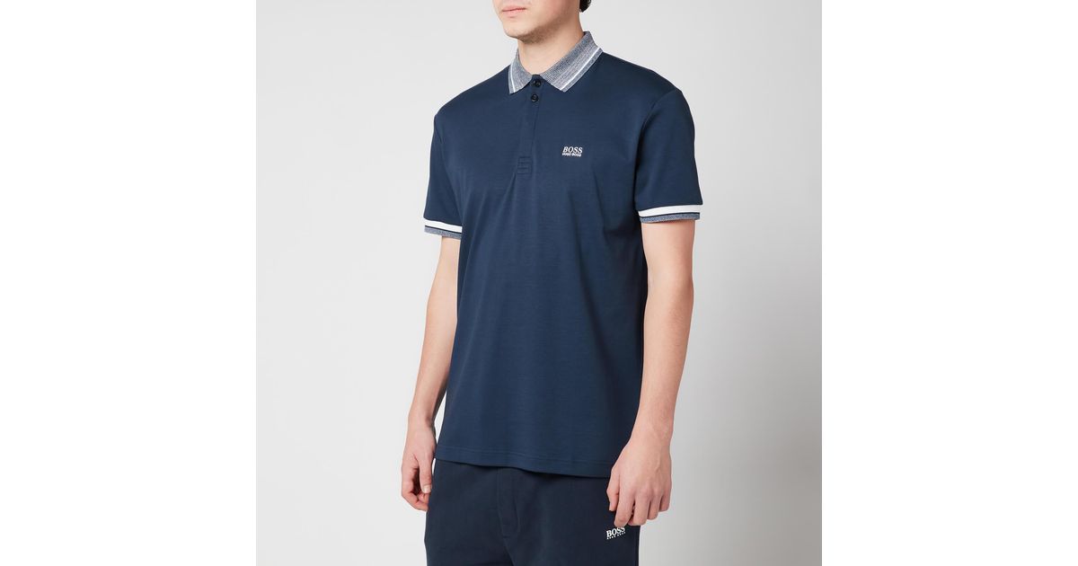 BOSS by HUGO BOSS Athleisure Paddy 1 Polo Shirt in Blue for Men | Lyst