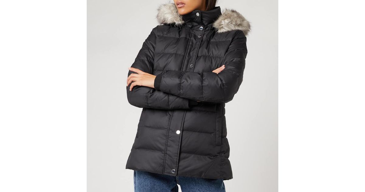 Tommy Hilfiger New Tyra Down Jacket in Black - Lyst