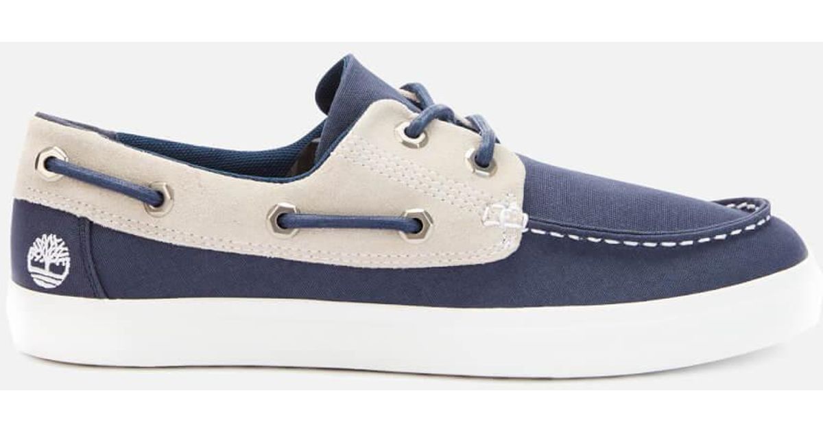 Timberland Union Wharf Canvas 2 Eye Boat Shoes in Blue for Men | Lyst  Australia