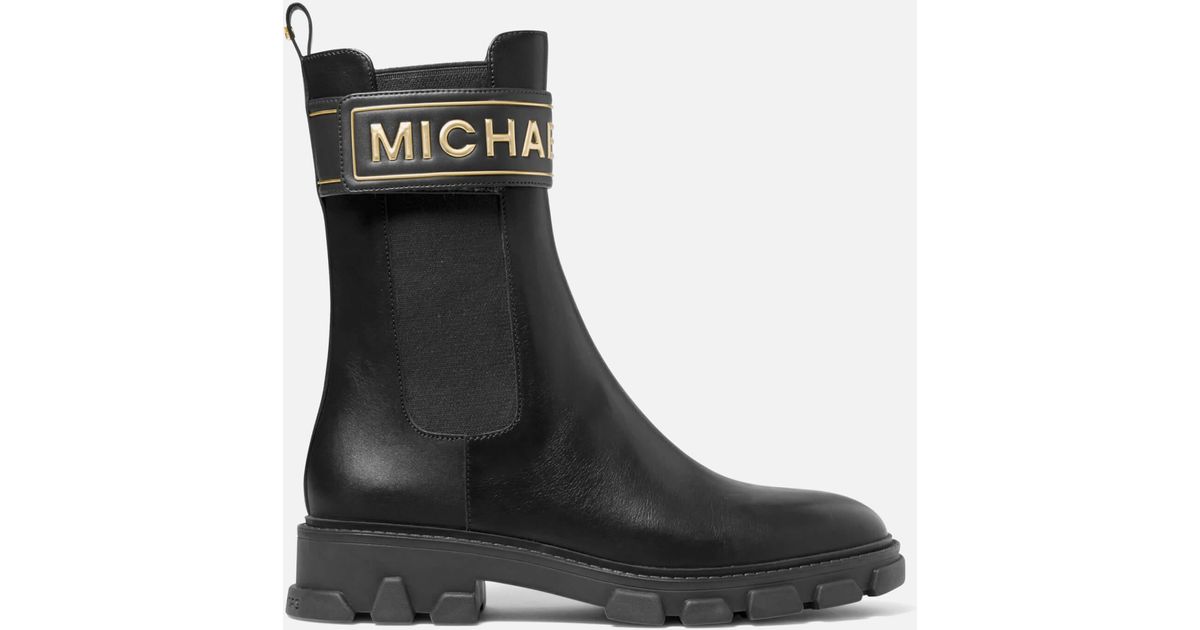 michael michael kors ridley leather combat boot