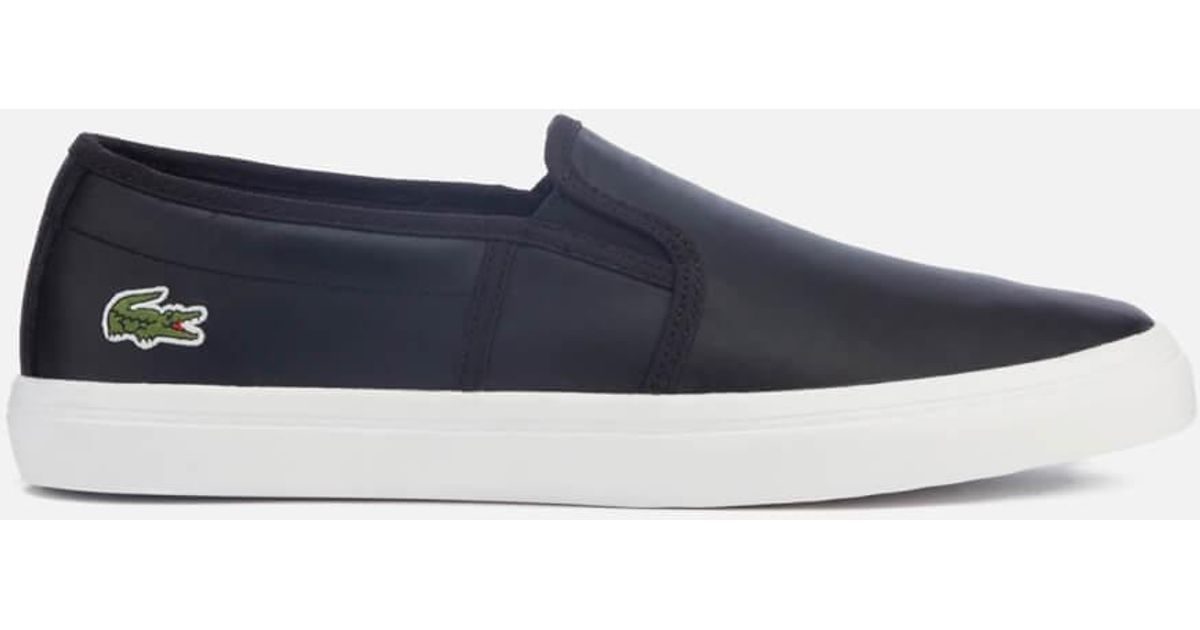 lacoste laceless trainers