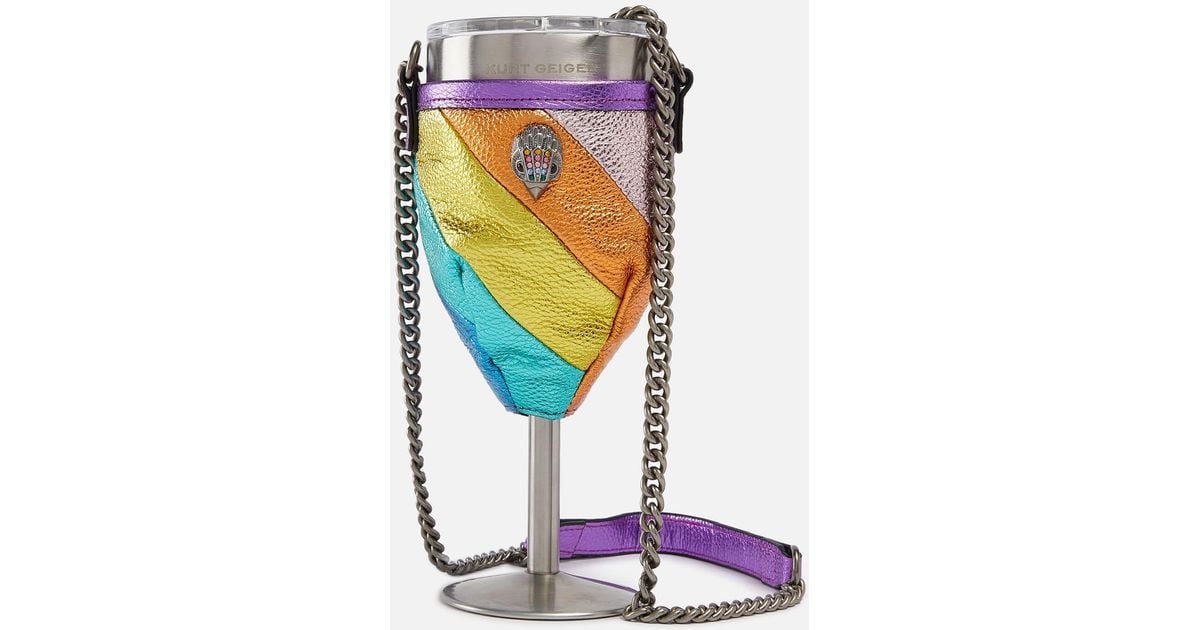 Kurt Geiger Leather Wine Glass Holder Lyst UK