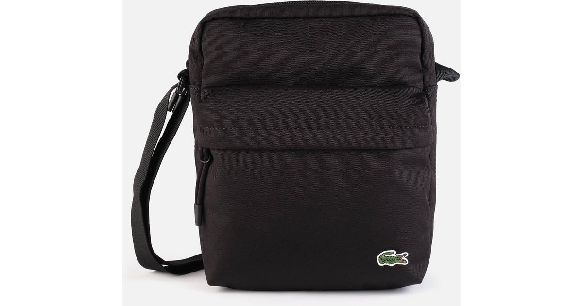 Lacoste Canvas Cross Body Bag in Black for Men Lyst