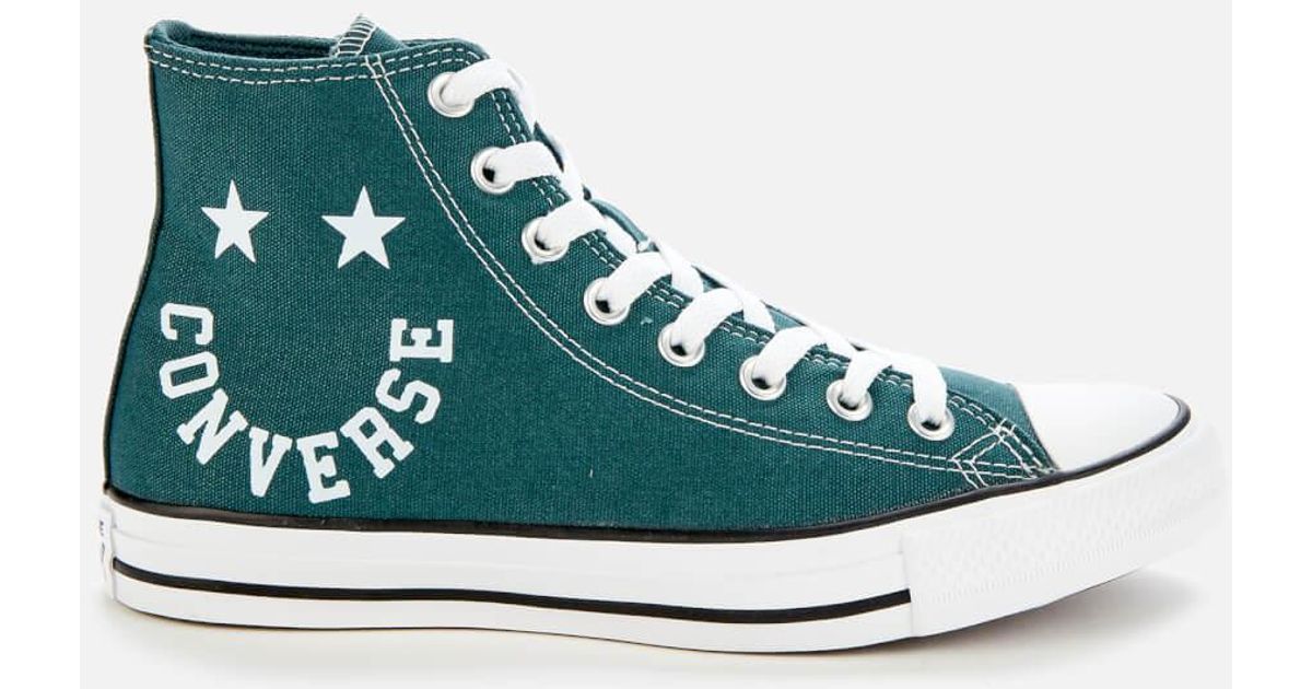 Converse Rubber Chuck Taylor All Star Smile Hi-top Trainers in Green for  Men | Lyst