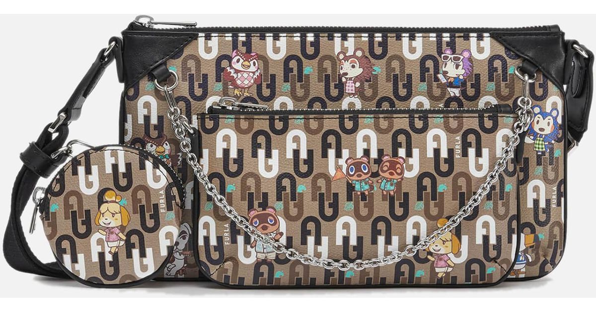 Furla Animal Crossing Cross Body Bag in Black Lyst Australia