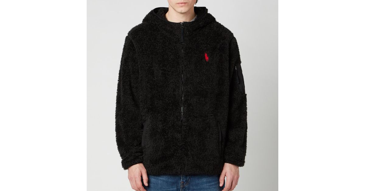 ralph lauren sherpa hoodie
