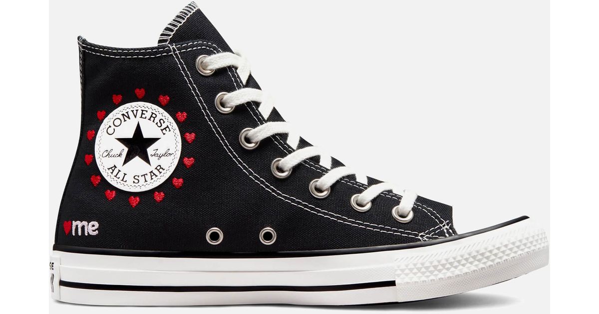 Converse Chuck Taylor All Star Crafted With Love Hi-top Trainers in Black |  Lyst
