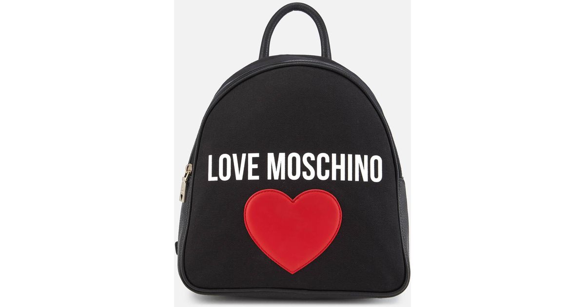 Love Moschino Canvas Heart Logo 