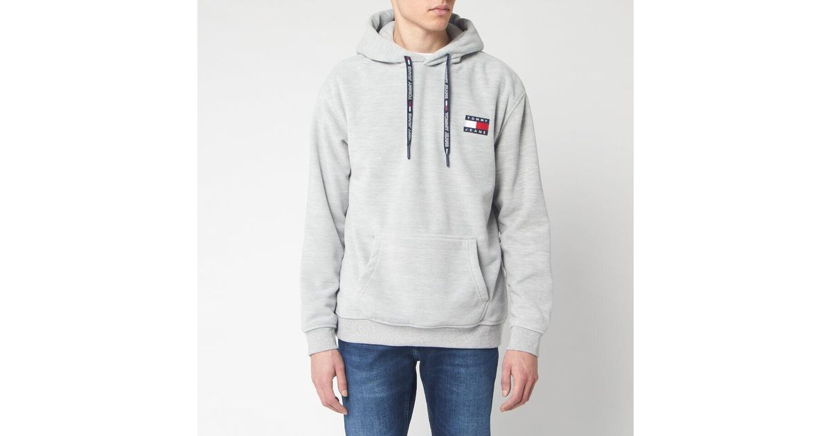 tommy polar fleece hoodie
