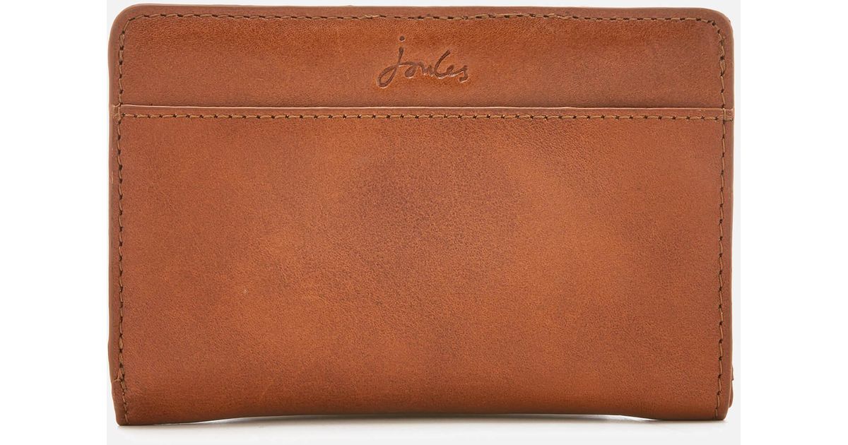 joules brown leather bolsa