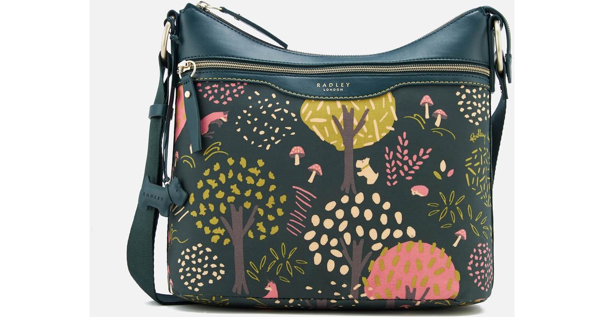 Radley Epping Forest Medium Ziptop Hobo Bag in Green Lyst UK