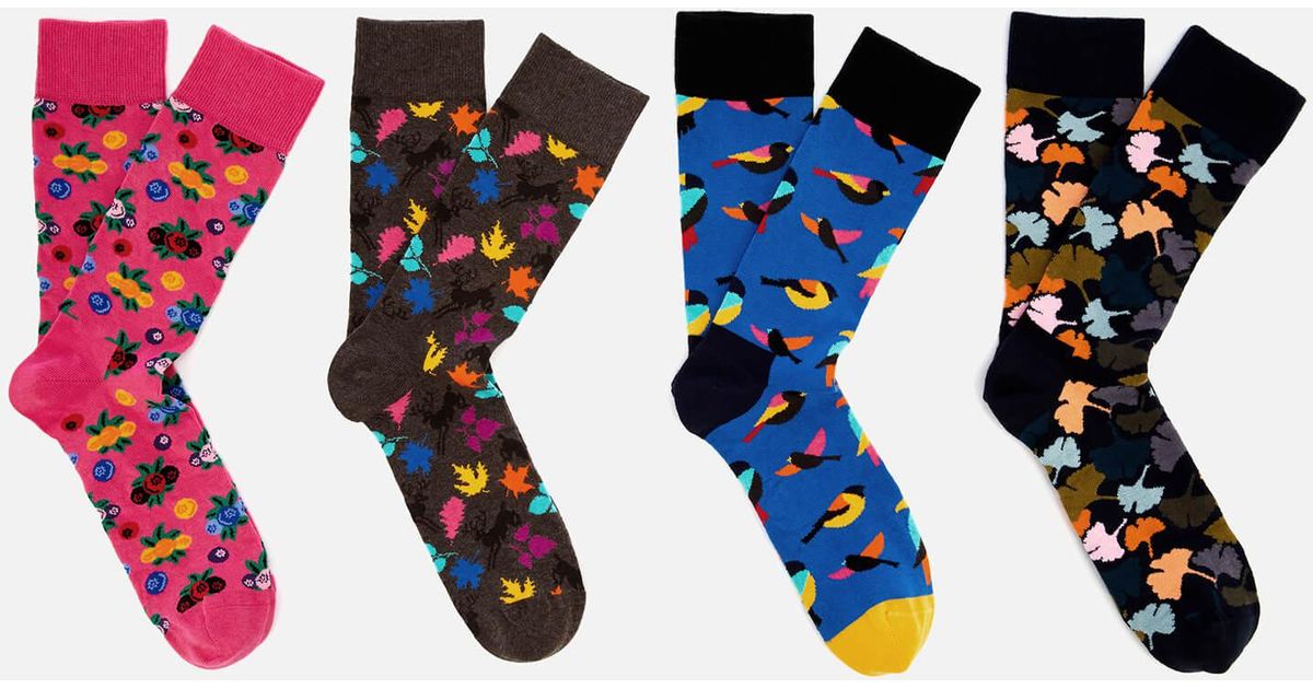 Happy Socks Cotton Forest Gift Box in Blue for Men Lyst