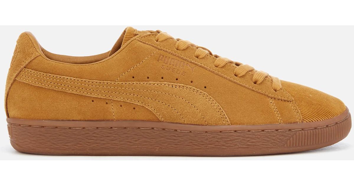 suede classic pincord trainers