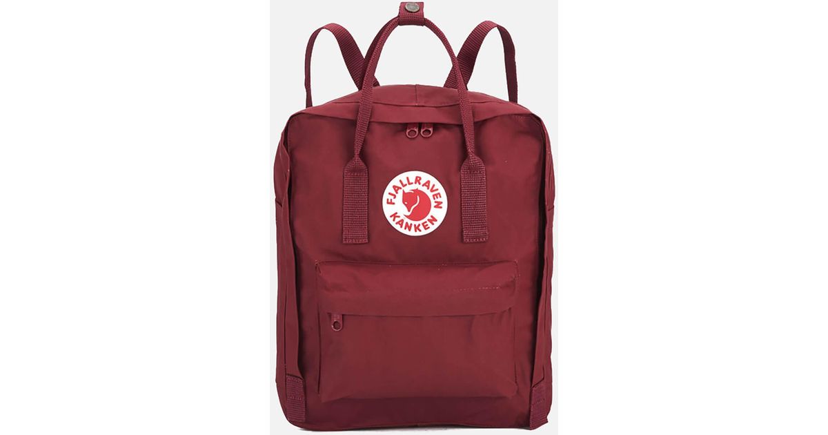 Fjallraven Kanken Backpack in ox Red (Red) - Save 30% - Lyst