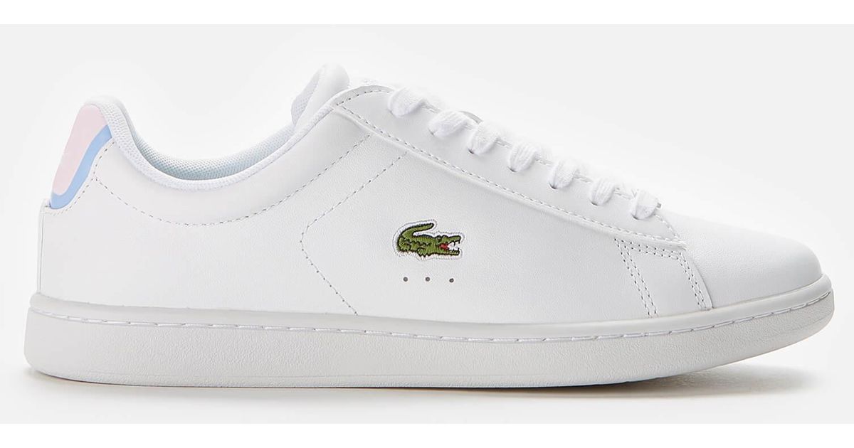 Lacoste Carnaby Evo 0722 1 Leather Cupsole Trainers in White Lyst