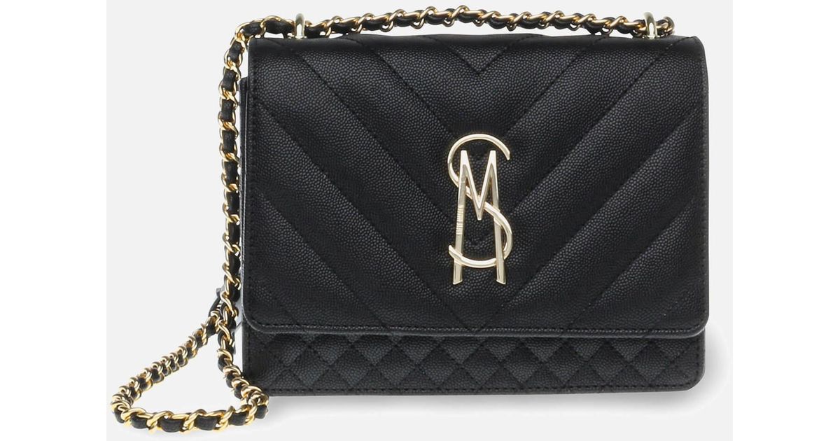 Steve Madden Bamara Quilted Faux Leather Crossbody Bag in Black Lyst