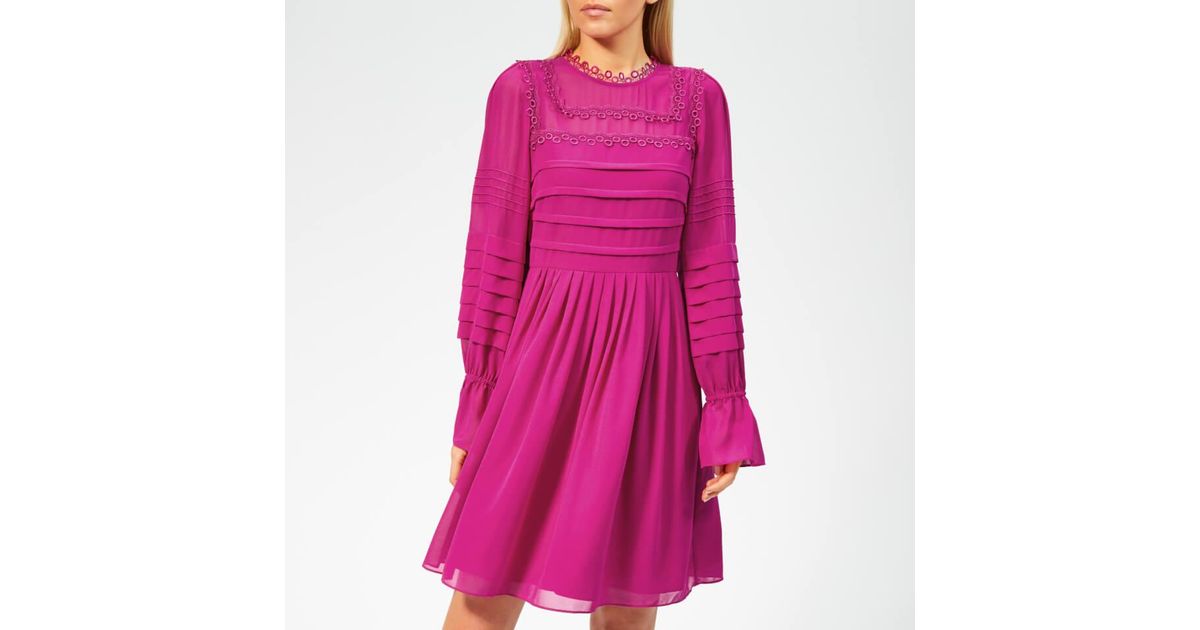 ted baker arrebel lace trim dress