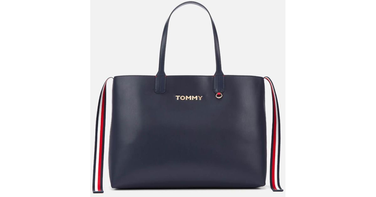 Tommy Hilfiger Iconic Tommy Tote Bag in Blue Lyst Australia