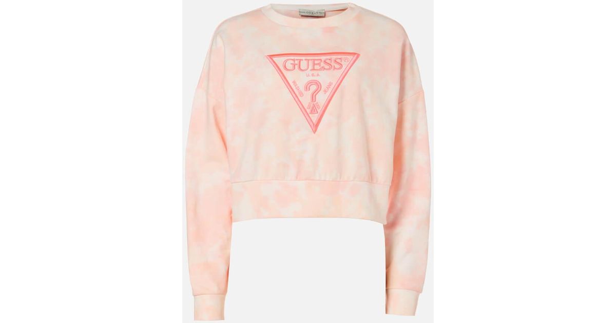 guess sweatshirt pink