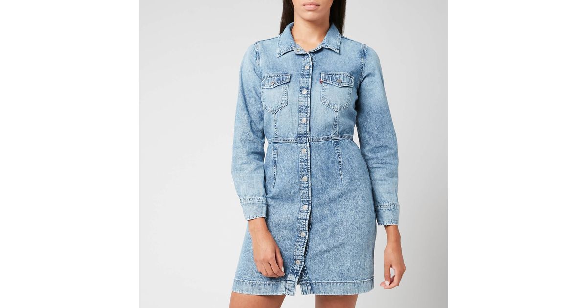 Levi's Ellie Denim Dress in Blue - Lyst