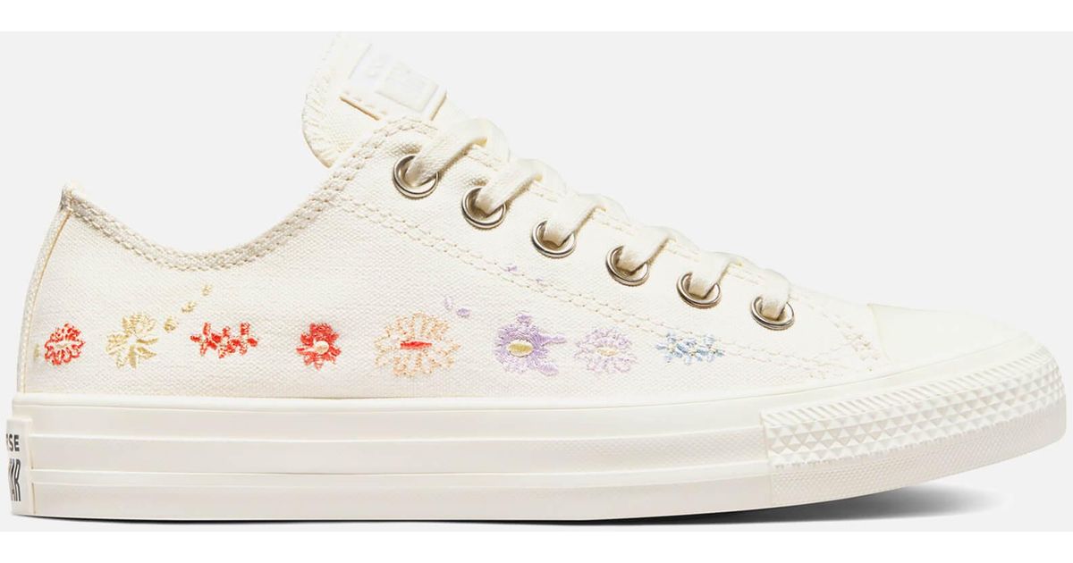Planta de semillero pueblo desinfectar Converse Chuck Taylor All Star Things To Grow Ox Trainers in White | Lyst