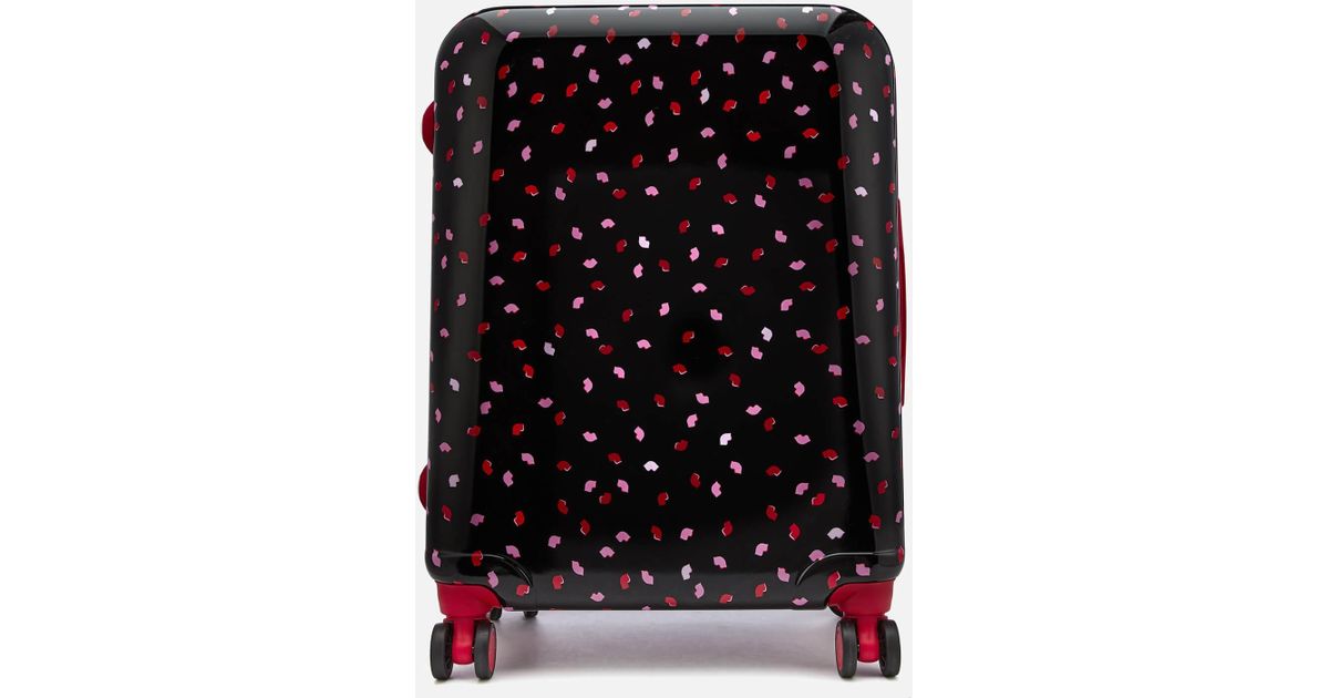 Lulu Guinness Medium Confetti Lip Print Hardside Suitcase Lyst UK