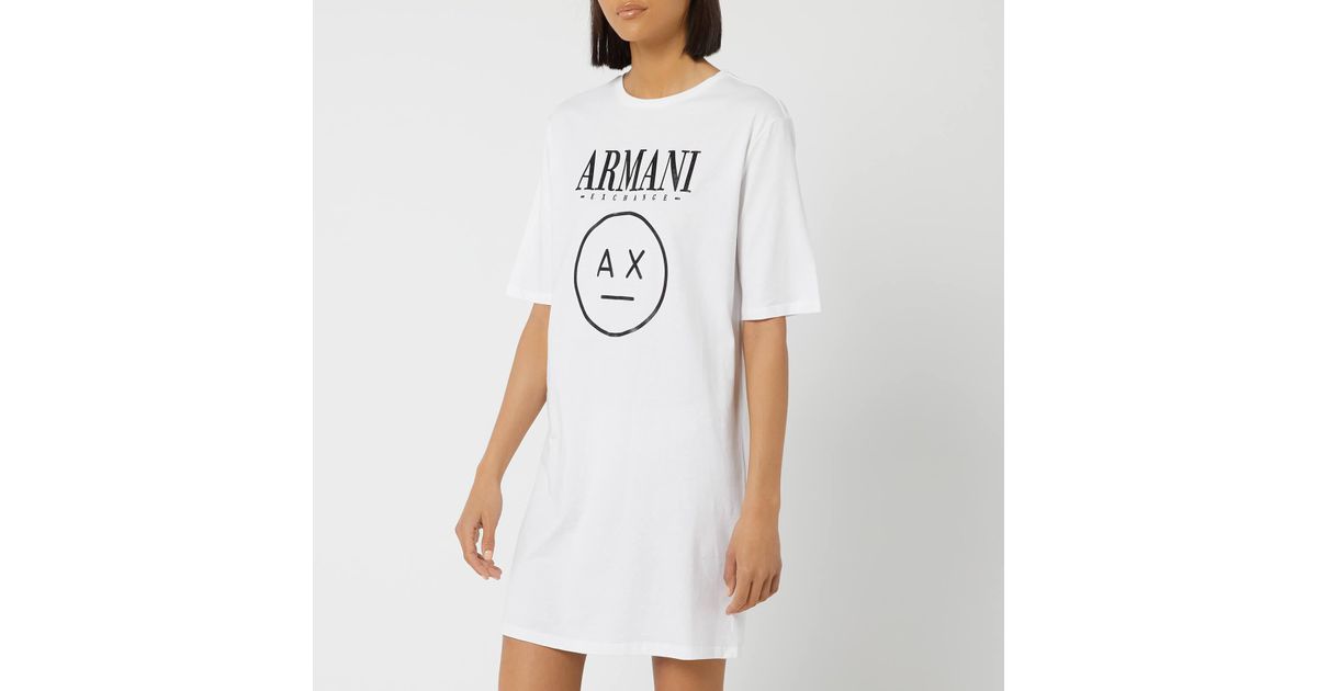 armani exchange t shirt dress