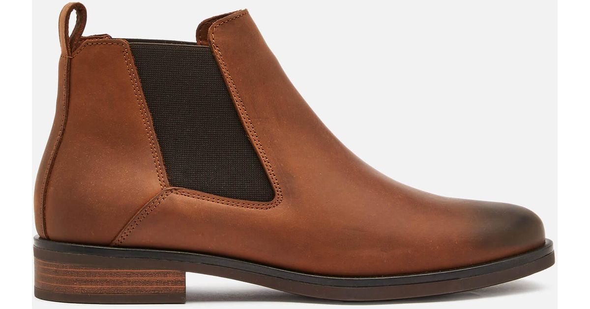 Clarks Memi Top Leather Chelsea Boots in Tan (Brown) | Lyst UK
