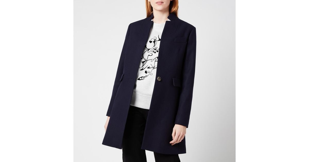bianza straight tailored coat