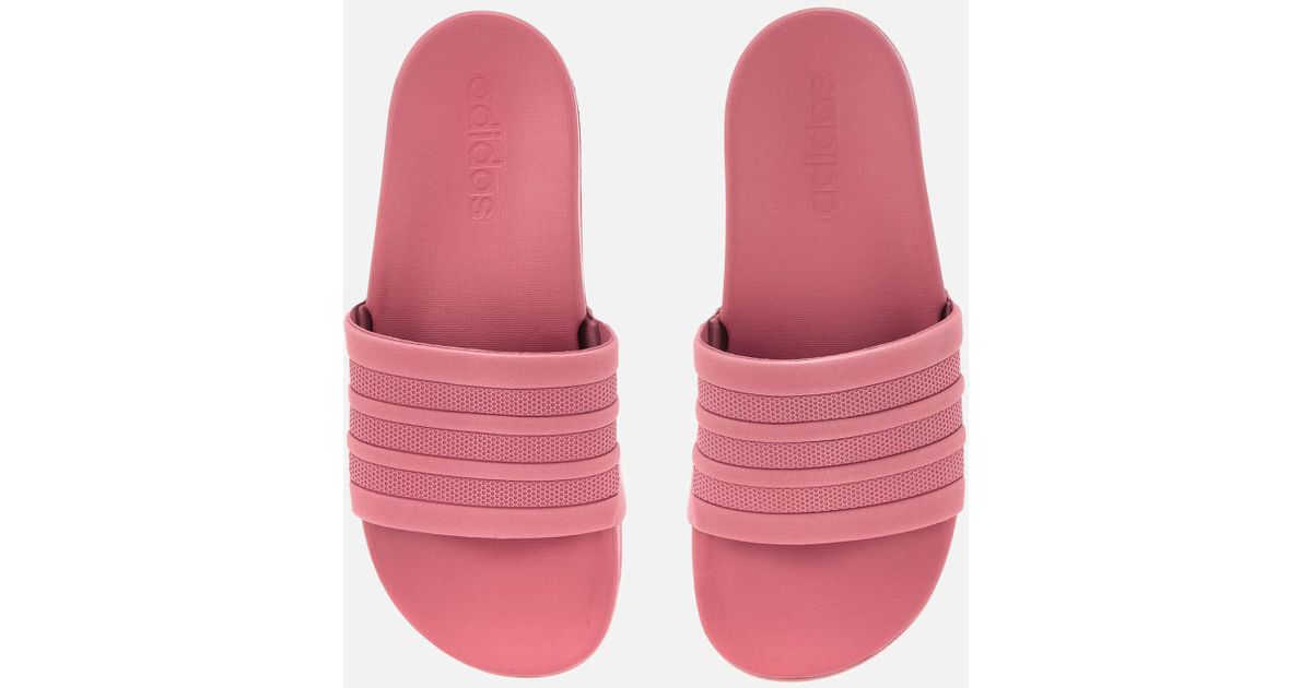 adidas pink slippers