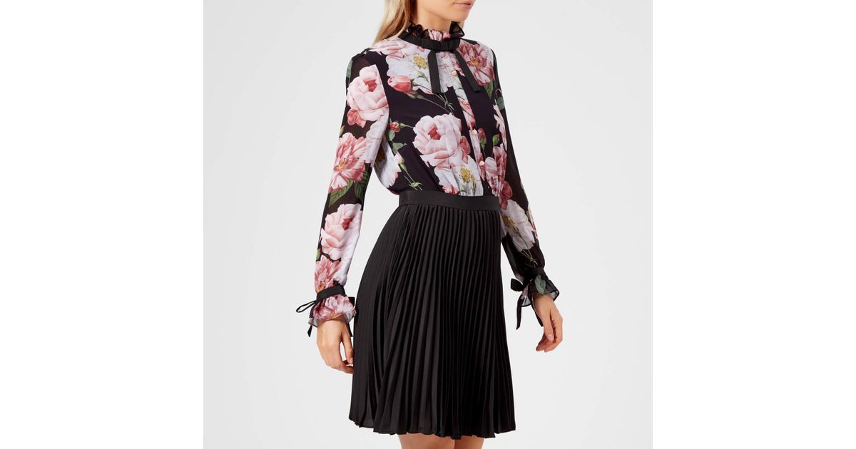 daysea iguazu frill bow sleeve dress