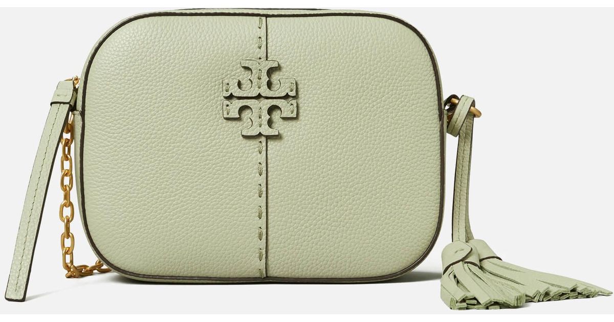 Tory Burch Leather Mcgraw Camera Bag in Green Lyst UK