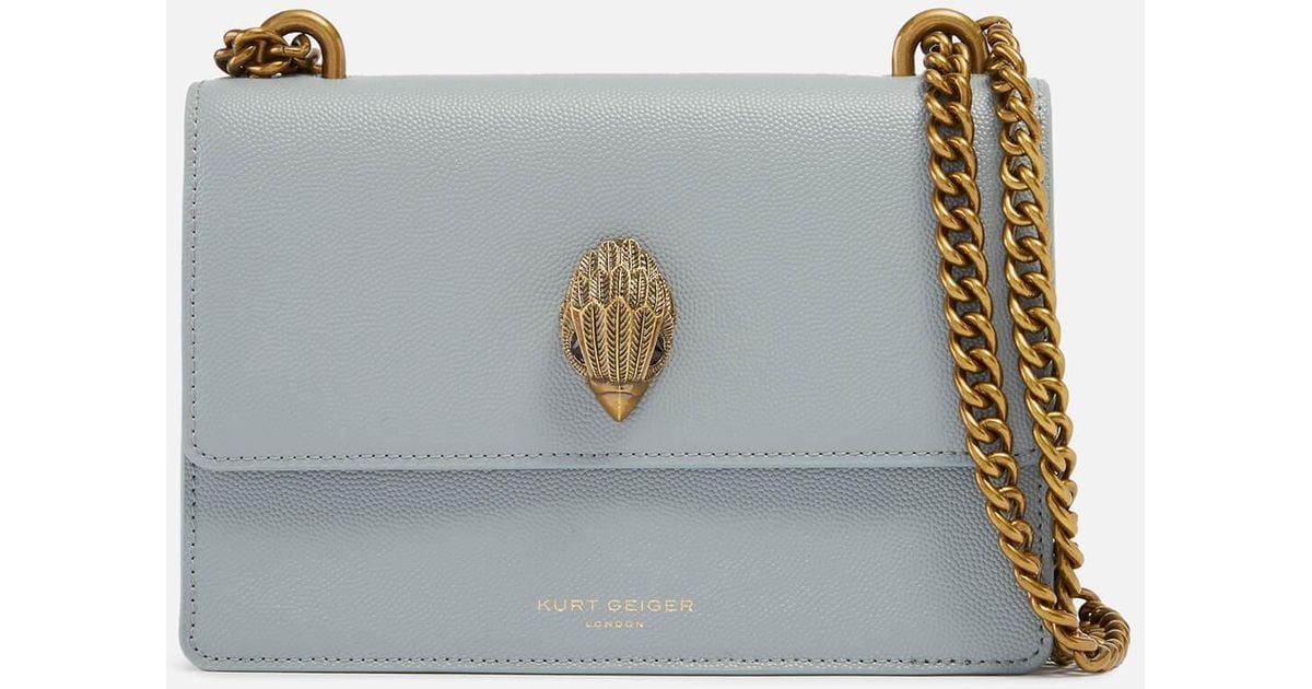 Kurt Geiger Kurt Geiger Shoreditch Small Leather Crossbody Bag in Blue