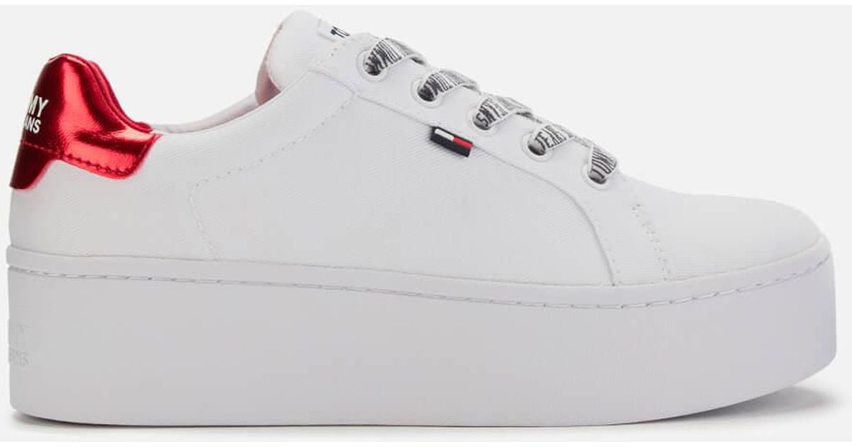 tommy flatform trainers