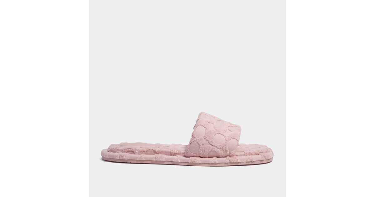 coach terry cloth sandals