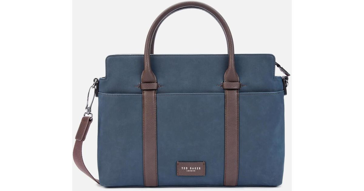 Ted Baker Striped Pu Document Bag 
