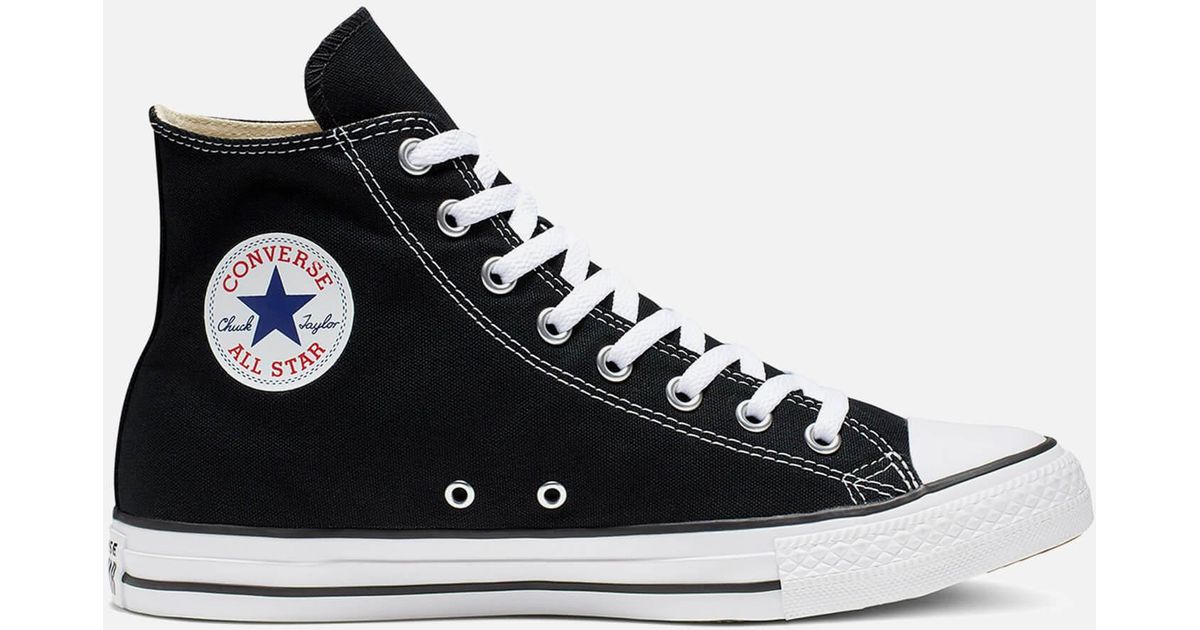 Converse Chuck Taylor All Star Hi-top Trainers in Black | Lyst
