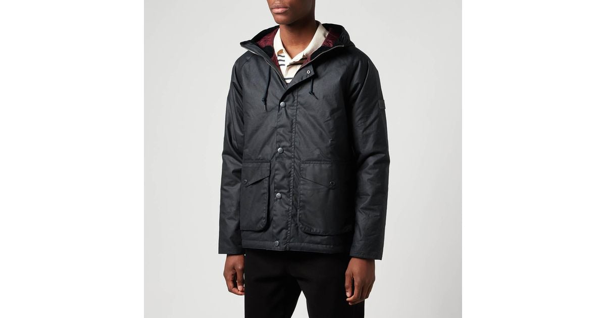 Barbour 55 Degrees North Alpha Wax Jacket in Blue for Men | Lyst