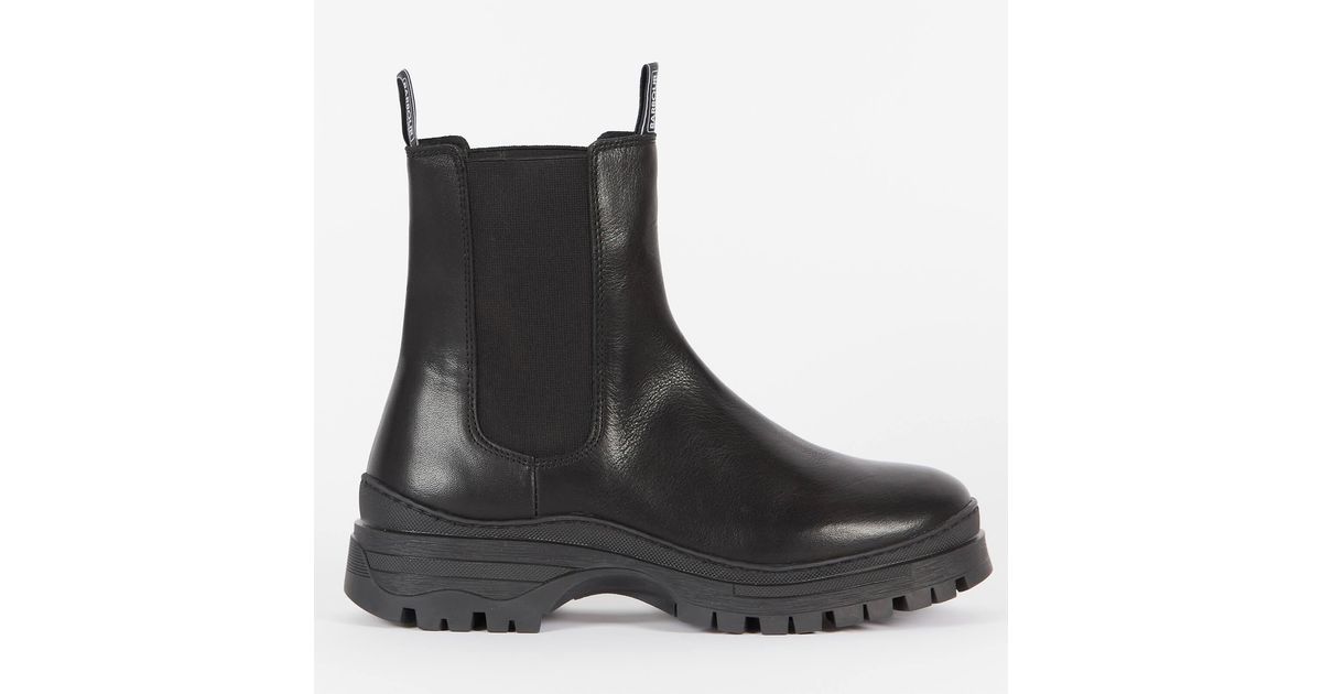 Barbour International Copello Leather Chelsea Boots in Black | Lyst