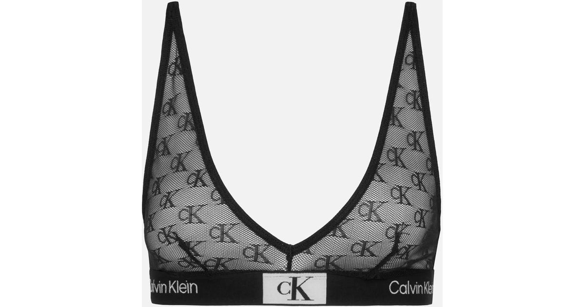 Calvin Klein Conscious Stretch-cotton Blend Jersey Bralette in