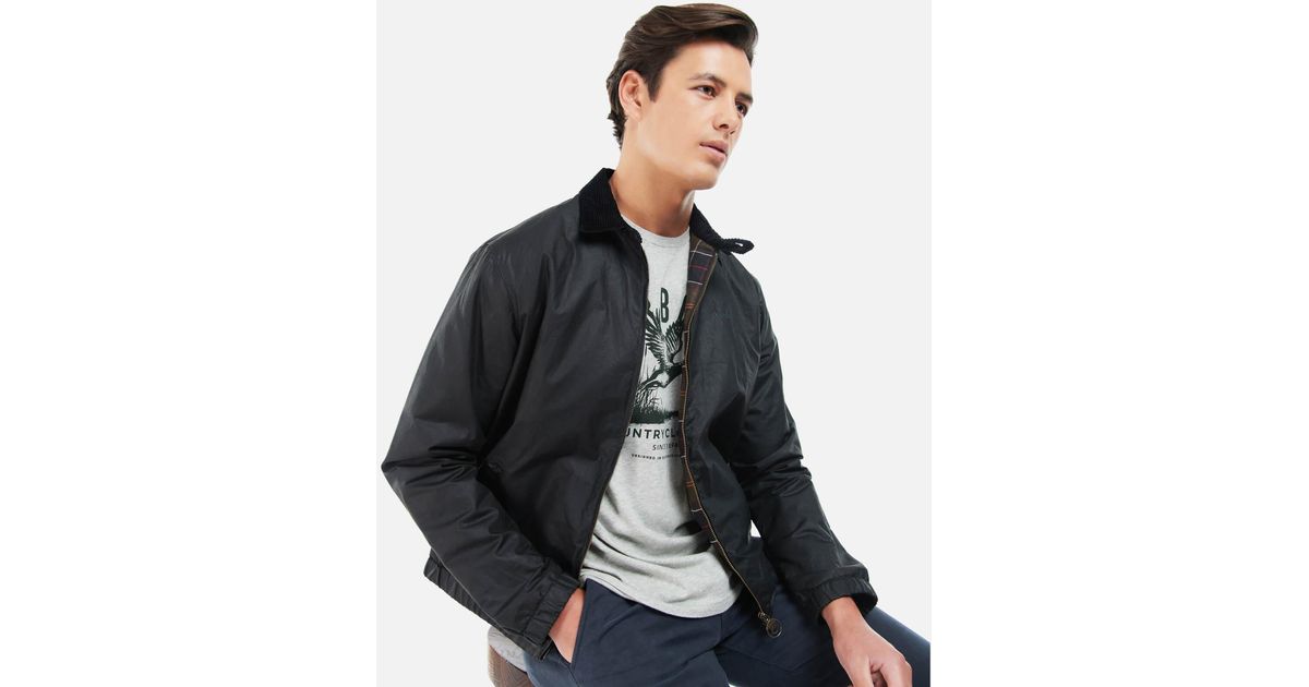 Barbour Barbour Vital Wax Cotton Jacket in Black for Men Lyst