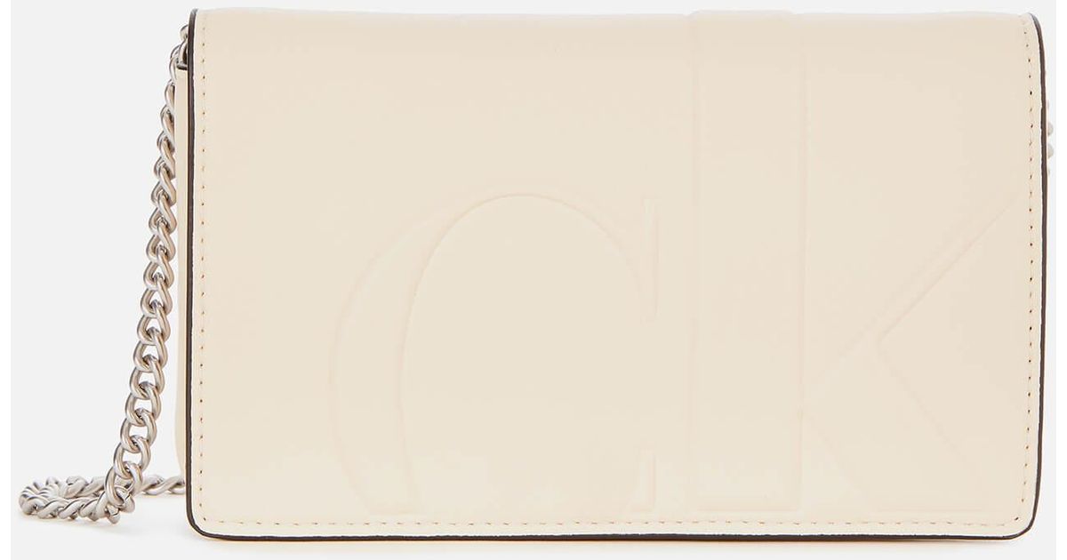 Calvin Klein Phone Cross Body Bag in Cream (Natural) | Lyst