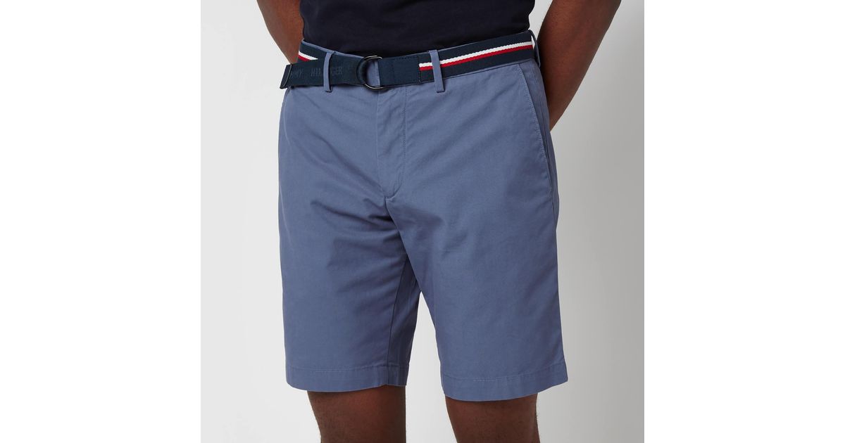Tommy Hilfiger Cotton Brooklyn Light Twill Shorts in Blue for Men | Lyst