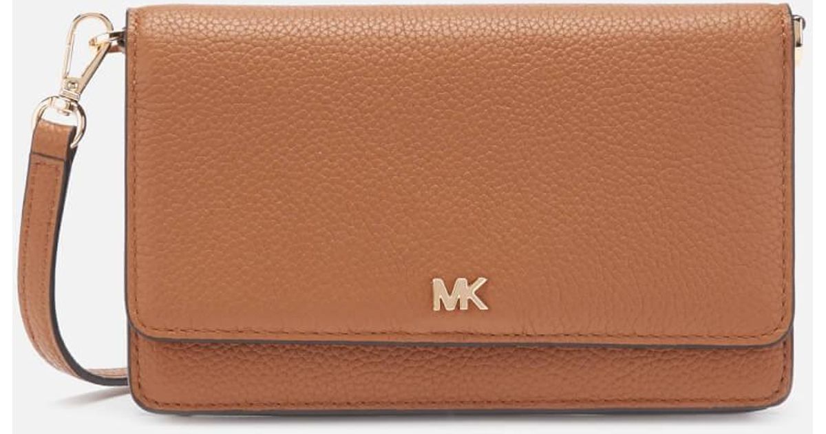 MICHAEL Michael Kors Michael Mott Pebble Leather Phone Crossbody Wallet