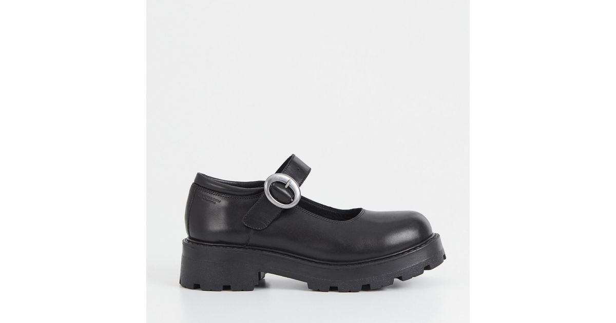 Vagabond Shoemakers Cosmo 2.0 Leather Mary Jane Shoes in Black | Lyst