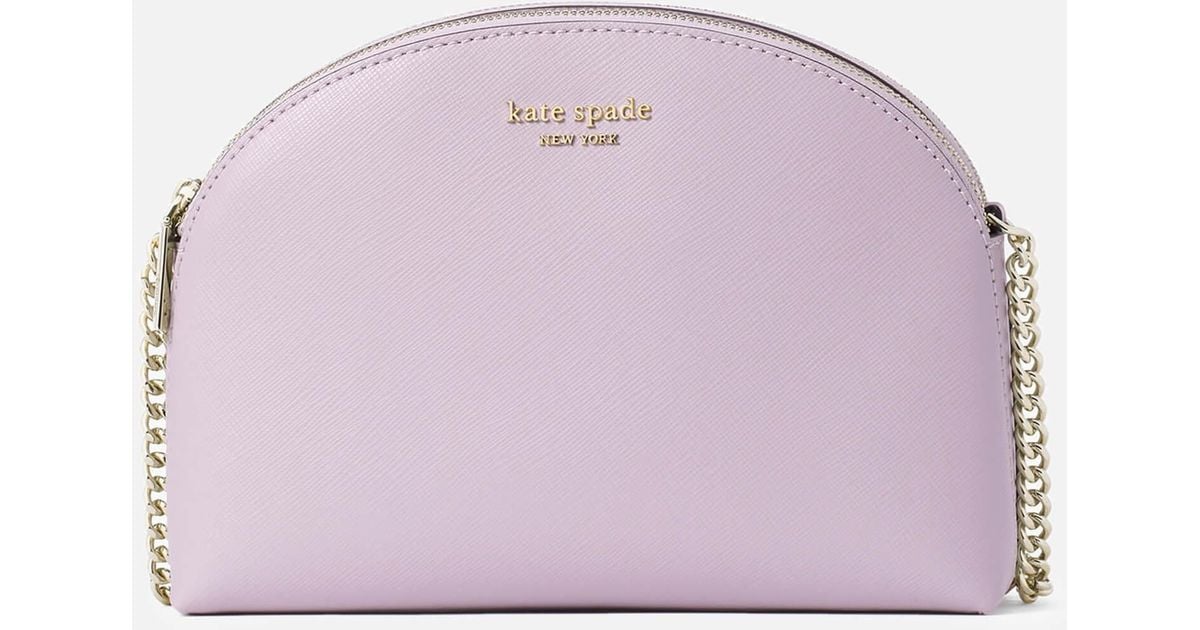 Kate Spade Spencer Saffiano Double Zip Cross Body Bag in Purple | Lyst UK